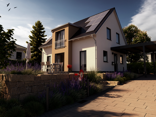 Lichthaus 121 – Lichtdurchflutetes Traumhaus mit modernem Wohnkomfort Massivhaus Lichthaus 121 von Town & Country Haus mit bodentiefen Fenstern, rund 121 m² Wohnfläche und lichtdurchfluteten Räumen – das individuell planbare Traumhaus für moderne Familien.