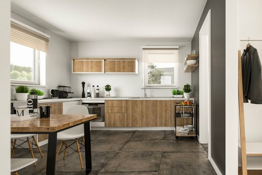 Innenansicht Küche Flair 180 Duo