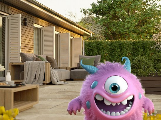 Häuser mit Ratenfressern